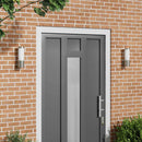 Udendørs væglampe 2 pcs Sølv 12 x 8,5 x 27 cm