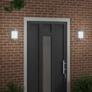 Udendørs væglampe 2 pcs Sølv 23,5 x 9 x 26 cm