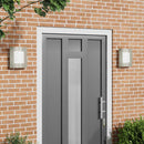Udendørs væglampe 2 pcs Sølv 23,5 x 9 x 26 cm