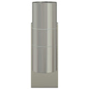 Udendørs væglampe Sølv 7 x 10 x 22 cm Rustfrit stål og glas