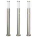 pullertlamper med sensor 3 stk. 80 cm rustfrit stål IP44