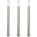 pullertlamper med sensor 3 stk. 110 cm rustfrit stål IP44