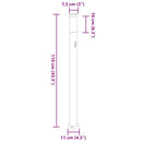 pullertlamper med sensor 3 stk. 110 cm rustfrit stål IP44