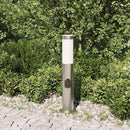 pullertlampe med stikkontakt 50 cm rustfrit stål IP44