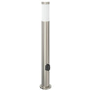 pullertlamper med stikkontakt 3 stk. 80 cm rustfrit stål IP44