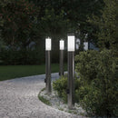 pullertlamper med stikkontakt 3 stk. 80 cm rustfrit stål IP44