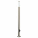 pullertlamper med stikkontakt 3 stk. 110 cm rustfrit stål IP44