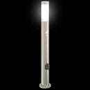 pullertlamper med sensor og stikkontakt 3 stk. 80 cm rustfrit stål IP44