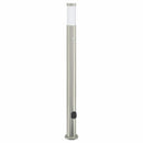 pullertlampe med sensor og stikkontakt 110 cm rustfrit stål IP44