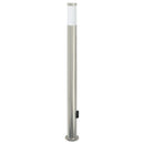 pullertlampe med sensor og stikkontakt 110 cm rustfrit stål IP44
