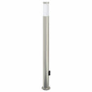 pullertlampe med sensor og stikkontakt 110 cm rustfrit stål IP44