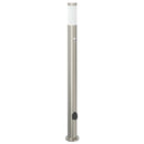 pullertlamper med sensor og stikkontakt 3 stk. 110 cm rustfrit stål IP44