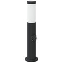 pullertlamper med stikkontakt 3 stk. 50 cm rustfrit stål IP44
