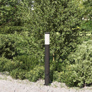 pullertlampe med stikkontakt 80 cm rustfrit stål IP44
