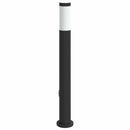 pullertlampe med stikkontakt 80 cm rustfrit stål IP44
