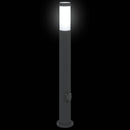 pullertlampe med stikkontakt 80 cm rustfrit stål IP44