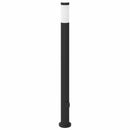 pullertlampe med stikkontakt 110 cm rustfrit stål IP44