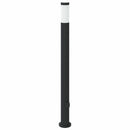 pullertlampe med stikkontakt 110 cm rustfrit stål IP44