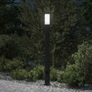 pullertlampe med stikkontakt 110 cm rustfrit stål IP44