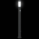 pullertlamper med sensor og stikkontakt 3 stk. 110 cm rustfrit stål IP44