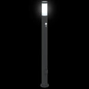 pullertlamper med sensor og stikkontakt 3 stk. 110 cm rustfrit stål IP44