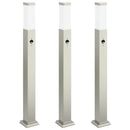 pullertlamper med sensor 3 stk. 80 cm rustfrit stål IP44