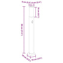 pullertlamper med sensor 3 stk. 80 cm rustfrit stål IP44