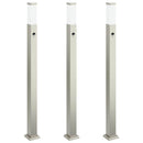 pullertlamper med sensor 3 stk. 110 cm rustfrit stål IP44