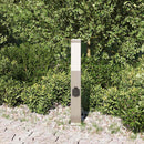 pullertlampe med stikkontakt 50 cm rustfrit stål IP44