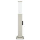 pullertlampe med stikkontakt 50 cm rustfrit stål IP44