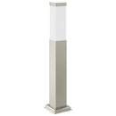 pullertlampe med stikkontakt 50 cm rustfrit stål IP44