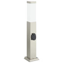 pullertlamper med stikkontakt 3 stk. 50 cm rustfrit stål IP44