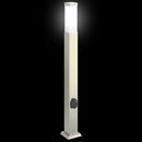 pullertlamper med stikkontakt 3 stk. 80 cm rustfrit stål IP44