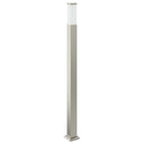 pullertlampe med stikkontakt 110 cm rustfrit stål IP44