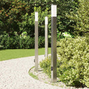 pullertlamper med stikkontakt 3 stk. 110 cm rustfrit stål IP44