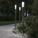 pullertlamper med stikkontakt 3 stk. 110 cm rustfrit stål IP44