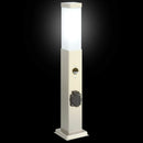 pullertlamper med sensor og stikkontakt 3 stk. 50 cm rustfrit stål IP44