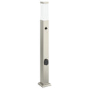 pullertlampe med sensor og stikkontakt 80 cm rustfrit stål IP44
