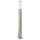 pullertlampe med sensor og stikkontakt 80 cm rustfrit stål IP44