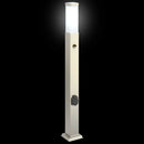 pullertlamper med sensor og stikkontakt 3 stk. 80 cm rustfrit stål IP44