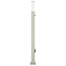 pullertlampe med sensor og stikkontakt 110 cm rustfrit stål IP44