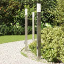 pullertlamper med sensor og stikkontakt 3 stk. 110 cm rustfrit stål IP44