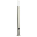 pullertlamper med sensor og stikkontakt 3 stk. 110 cm rustfrit stål IP44