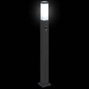 pullertlamper med sensor 3 stk. 80 cm sort IP44