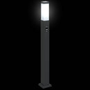 pullertlamper med sensor 3 stk. 80 cm sort IP44