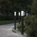 pullertlamper med sensor 3 stk. 80 cm sort IP44