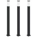 pullertlamper med sensor 3 stk. 110 cm sort IP44
