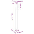 pullertlamper med sensor 3 stk. 110 cm sort IP44