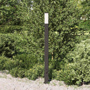 pullertlampe med stikkontakt 110 cm sort IP44