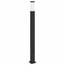 pullertlamper med sensor og stikkontakt 3 stk. 110 cm sort IP44